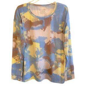 Seed Style Organic Cotton Watercolor Print Top LARGE (909)